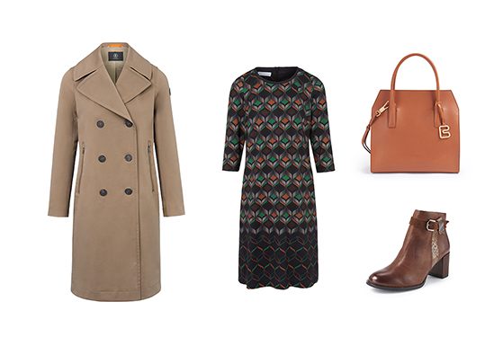 Outfit 2: trenchcoat in combinatie met jurken